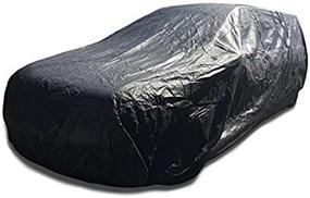 img 2 attached to Waterproof Hearse Car Cover for Cadillac, Chrysler, Lincoln - Fits up to 260 inches - Funeral Coach Wagon - Ultrashield Black