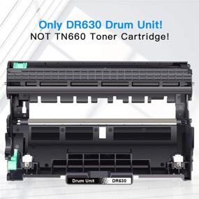 img 3 attached to 🖨️ LxTek Compatible Drum Unit Replacement for Brother DR630 DR-630 High Yield | Compatible with MFC-L2705DW, MFC-L2720DW, HL-L2300D, HL-L2300D, HL-L2320D Printer (2 Pack, Black)