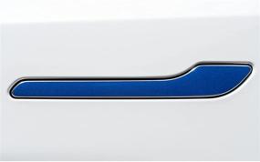 img 1 attached to Nikola Pro Tesla Model 3 Door Handle Wrap Kit (Gloss Blue)