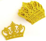 👑 high-quality glitter crown decoration, gold, set of 10, made from eva foam logo