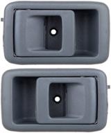 eccpp door handles interior replacement for 2001-2004 toyota tacoma - gray, set of 2 logo