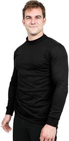 img 3 attached to Utopia Wear Interlock Turtleneck XX Large Men's Clothing: Supreme Comfort and Style for Bigger Builds