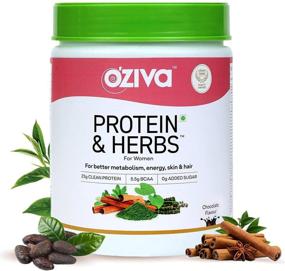 img 1 attached to OZiva Protein Herbs Chocolate Servings