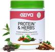 oziva protein herbs chocolate servings logo