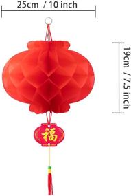 img 3 attached to 🏮 Favide 20 Pack of 10 Inch Chinese Red Paper Lanterns - Festive Decorations for New Year, Spring Festival, Wedding, and Restaurant