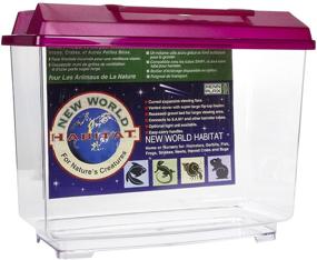 img 1 attached to 🐹 Penn-Plax New World Habitat - Assorted Colors - Medium Size - Ideal Enclosure for Small Animal Care (PEN-208)