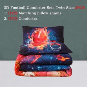 img 2 attached to Egchescebo Comforter Football Breathable 100 Microfiber