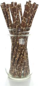 img 1 attached to Leopard Print Straws 25 Pack