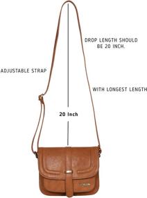 img 1 attached to 👜 Stylish Leather Crossbody Bags for Women: Crossover Handbags, Wallets, and Convenient Crossbody Purses