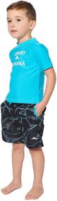 img 1 attached to 🌊 Boys' Tommy Bahama Rashguard Swimsuit with Narwhal Design – Clothing and Swimwear