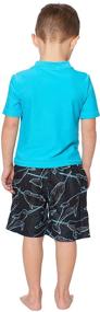 img 2 attached to 🌊 Boys' Tommy Bahama Rashguard Swimsuit with Narwhal Design – Clothing and Swimwear