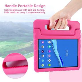 img 2 attached to 🌸 Lenovo Tab M10 Plus 2020 2nd Gen Kids Case - Shockproof Lightweight EVA Cover for Girls, Blosomeet 10.3 Inch FHD Lenovo Tab M10 Plus TB-X606F TB-X606X with Rotatable Kickstand & Handle, Rosered