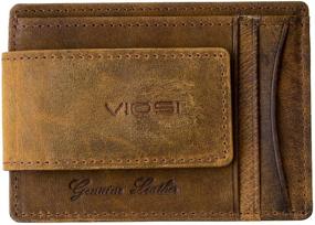 img 3 attached to 🔖 Viosi Leather Magnetic Pocket Wallet: Sleek and Functional Accessory