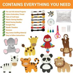 img 3 attached to 🧵 Craftorama Sewing: Fun and Educational Animals Arts & Crafts for Beginners