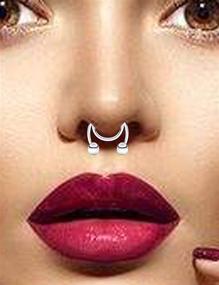 img 2 attached to Yaalozei Septum Piercing Jewelry Stainless