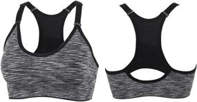 img 3 attached to YEYELE Women Removable Racerback Sports Outdoor Recreation