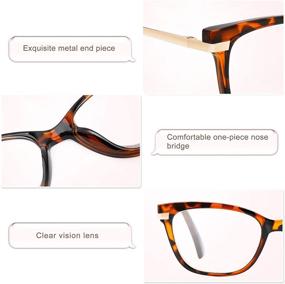 img 3 attached to 👓 Madison Avenue 2 Pack Cat Eye Reading Glasses for Women, Fashion Readers with Comfortable Spring Hinge