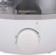 🌬️ amazon basics ultrasonic cool mist humidifier with essential oil diffuser and nightlight - 1.5l white, knob control logo