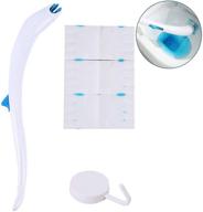 zmkmeureka dolphin shape toilet cleaning system: deep-cleaning and easy-to-use with 12 scented refills - perfect for bathroom maintenance (wand, hook, 12 refills) logo