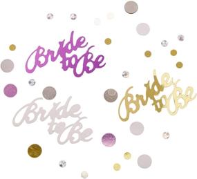 img 1 attached to Beistle Bride to Be Cutout Plastic Confetti - 1 Pack, Multicolored