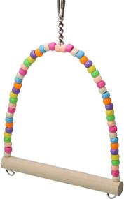 img 4 attached to 🐦 Bird Swing Toy 1324 by Bonka Bird Toys – Enhance Bird Cages for Parrots, Parakeets, Cockatiels, Finches, Lovebirds, and Budgies