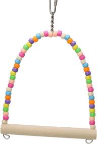 img 3 attached to 🐦 Bird Swing Toy 1324 by Bonka Bird Toys – Enhance Bird Cages for Parrots, Parakeets, Cockatiels, Finches, Lovebirds, and Budgies