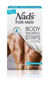 img 4 attached to 🧔 Nad's For Men Body Wax Strips: Effective Hair Removal Kit - 20 Strips + 2 Calming Oil Wipes