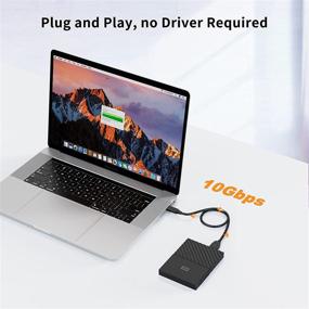 img 2 attached to 🔌 CableCreation 1FT USB C to Micro B Hard Drive Cable - 10Gbps Data Transfer, Compatible with MacBook Pro Air, Galaxy S5, My Passport Elements - Black, 0.3m