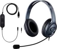 computer microphone cancelling lightweight headphones computer accessories & peripherals logo