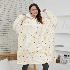 img 3 attached to Wearable Blanket Sweatshirt Oversized Pancake