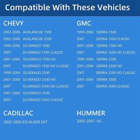 img 3 attached to ✋ Tailgate Latch Lever - Left/Right for 99-07 Chevy/Chevrolet Silverado 1500 2500 3500 & HD, Avalanche 1500 2500 3500 & GMC Sierra 1500 2500 3500 & Cadillac Escalade Ext - Replaces 15921948 15921949