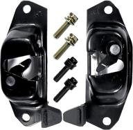 ✋ tailgate latch lever - left/right for 99-07 chevy/chevrolet silverado 1500 2500 3500 & hd, avalanche 1500 2500 3500 & gmc sierra 1500 2500 3500 & cadillac escalade ext - replaces 15921948 15921949 logo