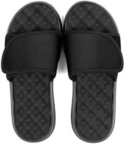 img 2 attached to Soles Adjustable Massaging Recovery Sandal: Step into Ultimate Foot Relief!