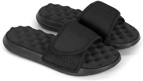 img 4 attached to Soles Adjustable Massaging Recovery Sandal: Step into Ultimate Foot Relief!