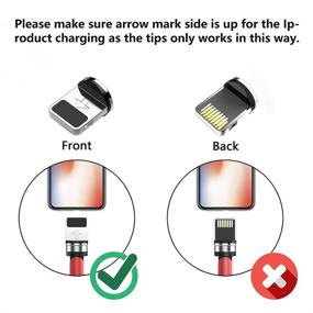 img 1 attached to 🔌 Magnetic Charging Cable, 3 in 1 Nylon Braided Magnetic Charging Cable – Compatible with Micro USB, Type C, IProduct and Most Devices – LED Light Indicator – 6.6ft/Black