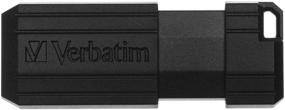 img 2 attached to 💾 Verbatim 128 ГБ Pinstripe USB Flash Drive - Черный: высокоскоростное, портативное решение для хранения данных