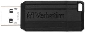 img 4 attached to 💾 Verbatim 128 ГБ Pinstripe USB Flash Drive - Черный: высокоскоростное, портативное решение для хранения данных