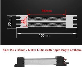 img 4 attached to 🔥 250W 110V Керамический нагревательный элемент с термостатом PTC, изолированный воздушный нагреватель - Быстрый нагрев, безопасный и эффективный