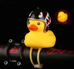 img 3 attached to 🦆 Omeet 2 Pack - Cute Yellow Duck Bike Bell with LED Light, Kids Bike Horn, Rubber Duck Bicycle Accessories - for Kids Toddlers Adults, Sport Outdoor