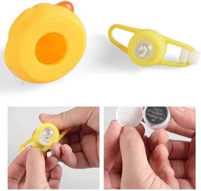 img 1 attached to 🦆 Omeet 2 Pack - Cute Yellow Duck Bike Bell with LED Light, Kids Bike Horn, Rubber Duck Bicycle Accessories - for Kids Toddlers Adults, Sport Outdoor