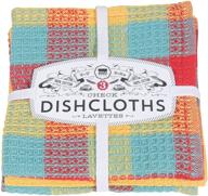 🍋 now designs check dishcloth set: lemon-patterned kitchen essential! logo