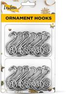 🎄 pack of 50 silver s-shaped christmas ornament hooks – ideal s-shaped ornament hangers for christmas tree decorations logo