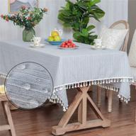 waterproof kitchen tabletop tablecloth by luckyhousehome logo