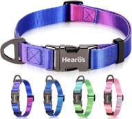шлейка для собак hearos ombre - мягкая регулируемая нейлоновая шлейка с пряжкой для крупных, средних и маленьких щенков, обеспечивает максимальный комфорт. логотип