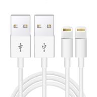 📱 reliable 2pack iphone charger cable [apple mfi certified] for iphone 12, 11, xs, xr, x, 8, 7, 6, 6 plus, se, 5s, 5c, 5 & ipad mini/air/pro - 3.3ft/1m lightning cable logo