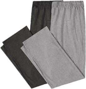 img 4 attached to Bintangor Pajama Elastic Waistband Darkgray Men's Clothing and Sleep & Lounge