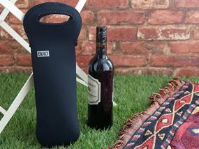 img 1 attached to Durable and Waterproof BUILT 1-Bottle Neoprene Tote: Perfect for Wine or Water - Black