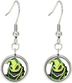 img 1 attached to 🎃 Girls' Cartoon Jewelry: Nightmare Before Christmas Earrings – Enhanced SEO