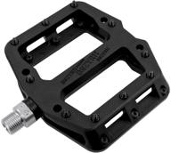 mzyrh mountain bike pedal: 3 sealed bearings, lightweight nylon fiber platform pedals for road bmx mtb logo