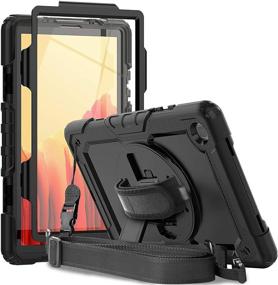 img 4 attached to 📱 Herize Samsung Galaxy Tab A7 Case 2020 - Full Body Shockproof Rugged Protective Cover with Screen Protector - Durable & Stylish Design - for Galaxy Tab A7 10.4 inch